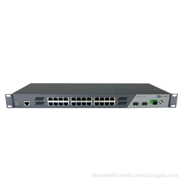Fiber Optic Managed Ethernet Switch Triple Play Multiplexed CATV Onaccess7702d